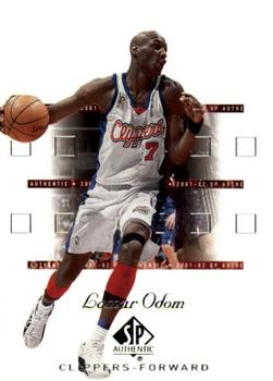 2001-02 SP Authentic #36 Lamar Odom Front
