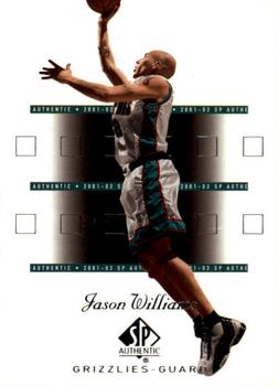 2001-02 SP Authentic #44 Jason Williams Front