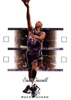 2001-02 SP Authentic #50 Sam Cassell Front