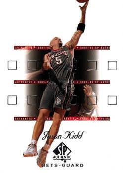 2001-02 SP Authentic #55 Jason Kidd Front