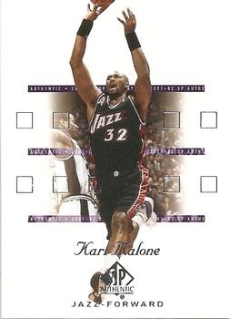 2001-02 SP Authentic #85 Karl Malone Front