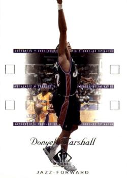 2001-02 SP Authentic #87 Donyell Marshall Front