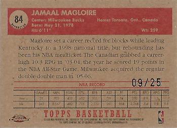 2005-06 Topps 1952 Style - Chrome Refractors Gold #84 Jamaal Magloire Back