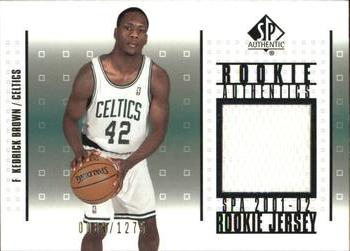 2001-02 SP Authentic - Rookie Authentics #RA-KB Kedrick Brown Front