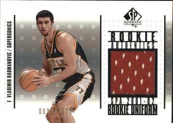 2001-02 SP Authentic - Rookie Authentics #RA-VR Vladimir Radmanovic Front