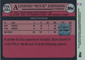 2005-06 Topps 1952 Style - All-Time Fan Favorites Autographs #FFA-ABJ Buck Johnson Back
