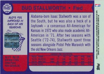 2005-06 Topps 1952 Style - All-Time Fan Favorites Autographs #FFA-BST Bud Stallworth Back