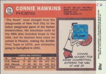 2005-06 Topps 1952 Style - All-Time Fan Favorites Autographs #FFA-CHA Connie Hawkins Back