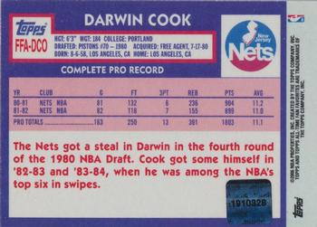 2005-06 Topps 1952 Style - All-Time Fan Favorites Autographs #FFA-DCO Darwin Cook Back