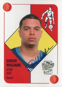 2005-06 Topps 1952 Style - All-Time Fan Favorites Autographs #FFA-DWI Deron Williams Front