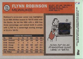 2005-06 Topps 1952 Style - All-Time Fan Favorites Autographs #FFA-FRO Flynn Robinson Back