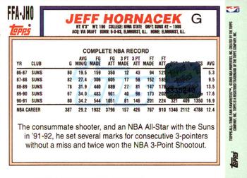 2005-06 Topps 1952 Style - All-Time Fan Favorites Autographs #FFA-JHO Jeff Hornacek Back