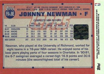 2005-06 Topps 1952 Style - All-Time Fan Favorites Autographs #FFA-JNE Johnny Newman Back