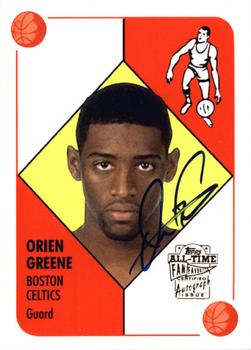 2005-06 Topps 1952 Style - All-Time Fan Favorites Autographs #FFA-OGR Orien Greene Front