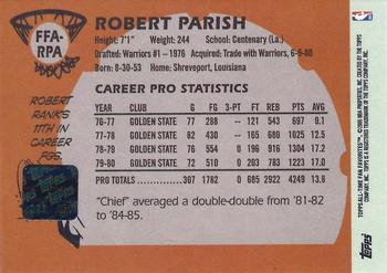 2005-06 Topps 1952 Style - All-Time Fan Favorites Autographs #FFA-RPA Robert Parish Back