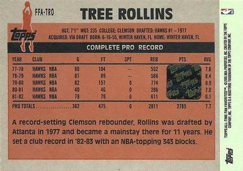 2005-06 Topps 1952 Style - All-Time Fan Favorites Autographs #FFA-TRO Tree Rollins Back