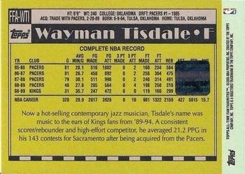 2005-06 Topps 1952 Style - All-Time Fan Favorites Autographs #FFA-WTI Wayman Tisdale Back
