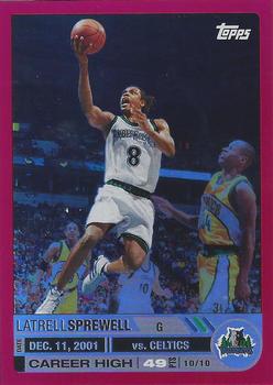 2005-06 Topps Big Game - Red #41 Latrell Sprewell Front