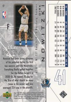 2001-02 SPx #17 Dirk Nowitzki Back