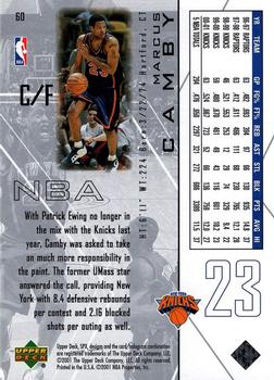 2001-02 SPx #60 Marcus Camby Back