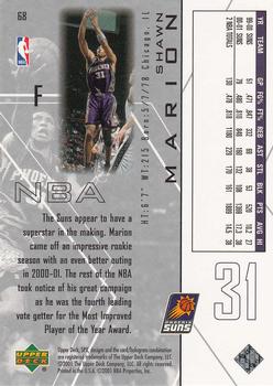 2001-02 SPx #68 Shawn Marion Back