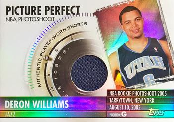 2005-06 Topps Big Game - Picture Perfect Relics #PPR-DW Deron Williams Front