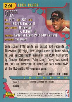 2001-02 Topps #224 Eddy Curry Back