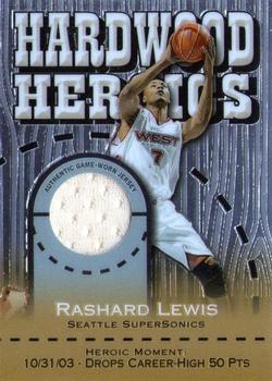 2005-06 Topps Chrome - Hardwood Heroics #HH-RL Rashard Lewis Front