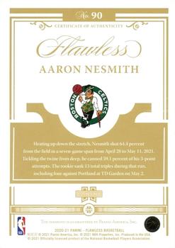 2020-21 Panini Flawless - Emerald #90 Aaron Nesmith Back