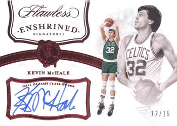 2020-21 Panini Flawless - 2019-20 Flawless Basketball - Enshrined Signatures Ruby #ES-KMH Kevin McHale Front