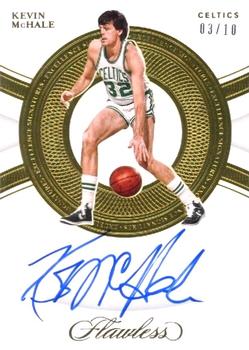 2020-21 Panini Flawless - 2019-20 Flawless Basketball - Excellence Signatures Gold #ES-KMH Kevin McHale Front