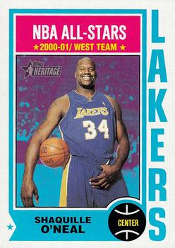 2001-02 Topps Heritage #1 Shaquille O'Neal Front