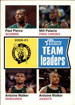 2001-02 Topps Heritage #82 Paul Pierce / Milt Palacio / Antoine Walker Front