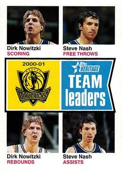2001-02 Topps Heritage #86 Dirk Nowitzki / Steve Nash Front