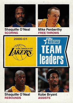 2001-02 Topps Heritage #93 Shaquille O'Neal / Mike Penberthy Kobe Bryant Front