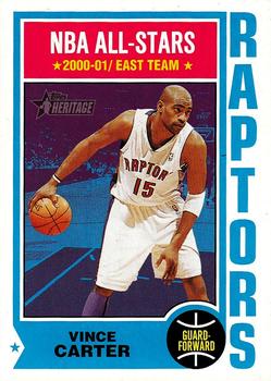 2001-02 Topps Heritage #150 Vince Carter Front