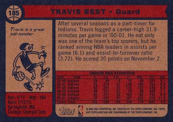 2001-02 Topps Heritage #185 Travis Best Back