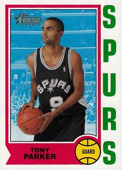 2001-02 Topps Heritage #205 Tony Parker Front