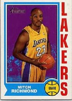 2001-02 Topps Heritage #217 Mitch Richmond Front