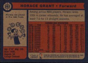 2001-02 Topps Heritage #262 Horace Grant Back