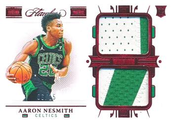 2020-21 Panini Flawless - Dual Patches Ruby #DP-ANS Aaron Nesmith Front