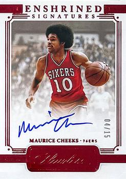 2020-21 Panini Flawless - Enshrined Signatures Ruby #ENS-CHE Maurice Cheeks Front