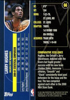 2001-02 Topps Xpectations #66 Larry Hughes Back