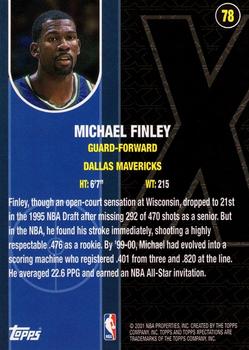 2001-02 Topps Xpectations #78 Michael Finley Back