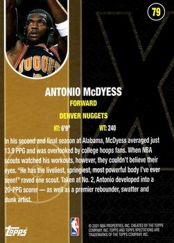 2001-02 Topps Xpectations #79 Antonio McDyess Back