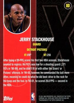 2001-02 Topps Xpectations #80 Jerry Stackhouse Back
