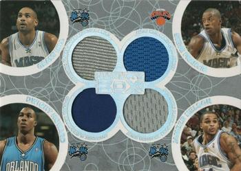 2005-06 Topps Luxury Box - Box Out Quad Relics #BOR-30 Grant Hill / Steve Francis / Dwight Howard / Jameer Nelson Front
