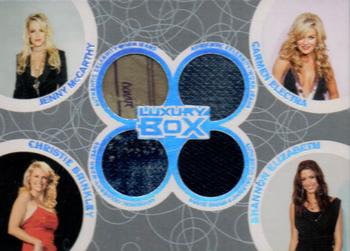 2005-06 Topps Luxury Box - Box Out Quad Relics #BOR-31 Jenny McCarthy / Carmen Electra / Christie Brinkley / Shannon Elizabeth Front