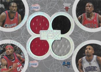 2005-06 Topps Luxury Box - Box Out Quad Relics #BOR-38 Elton Brand / Luol Deng / Corey Maggette / Grant Hill Front