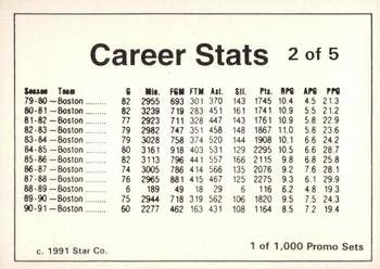 1991-92 Star Career Stats Promos #2 Larry Bird Back